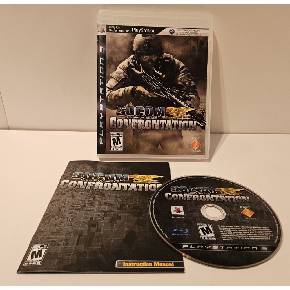 SOCOM: U.S. Navy SEALs Confrontation (Sony PlayStation 3, 2008) PS3 Complete CIB